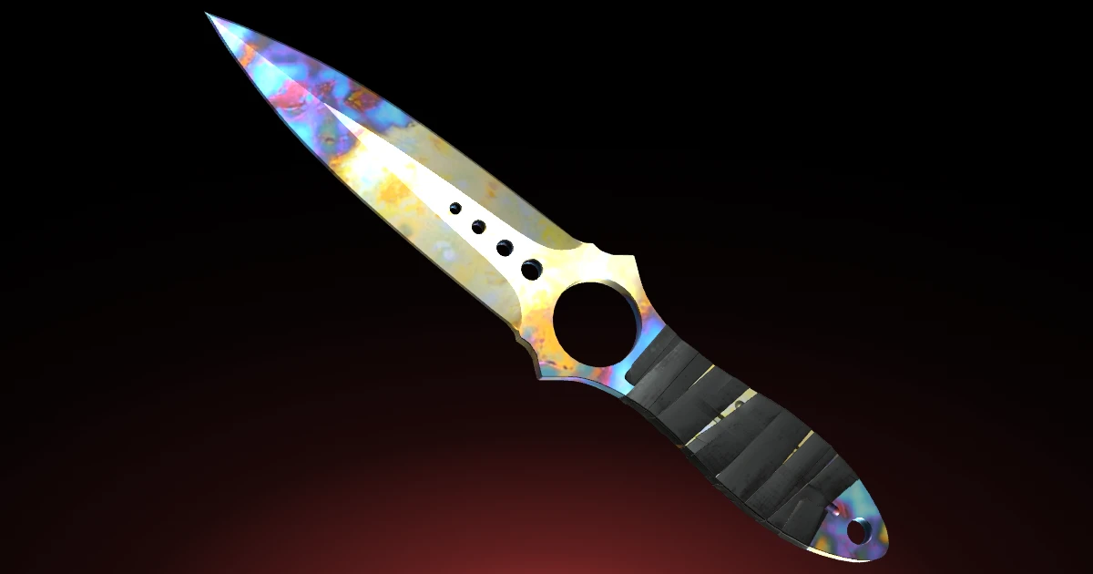 Skeleton Knife | Case Hardened skin in CS2