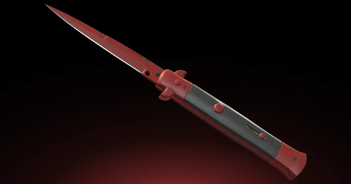 Stiletto Knife | Crimson Web