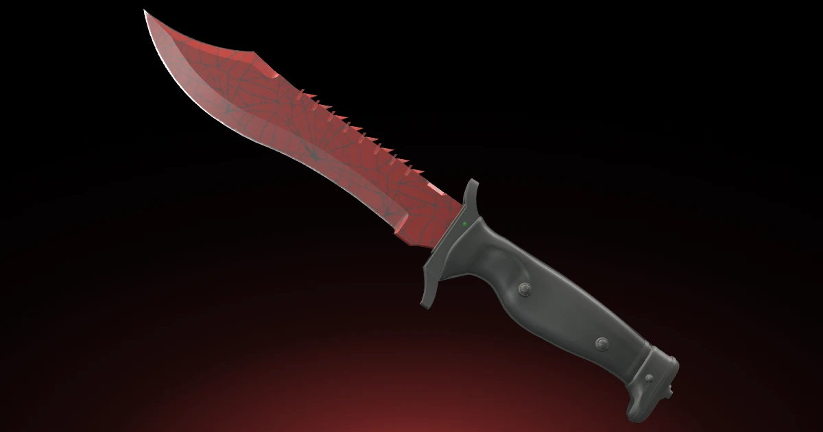 Bowie Knife | Crimson Web skin in CS2