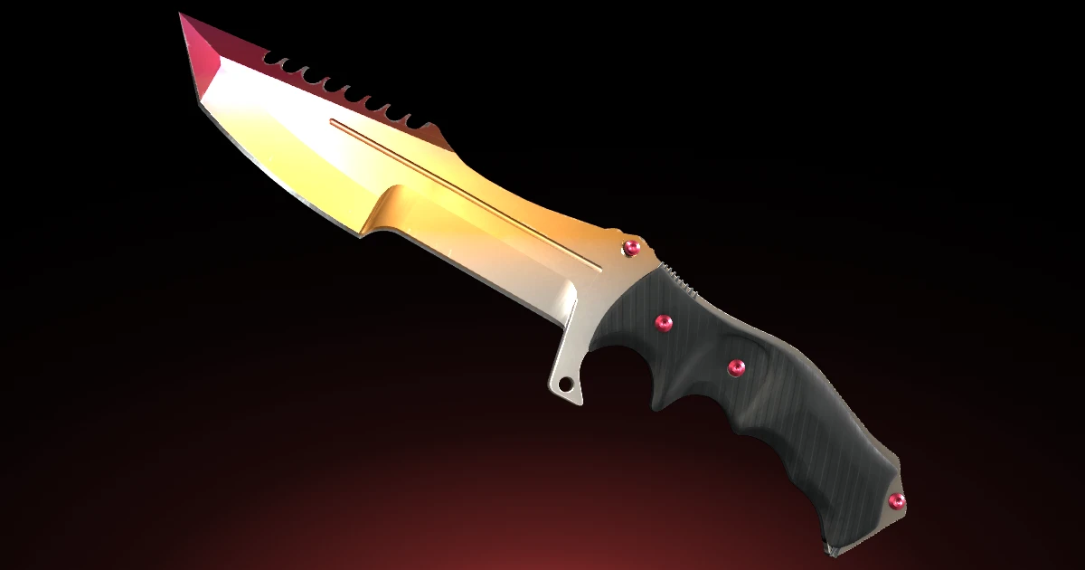 Huntsman Knife | Fade skin in CS2