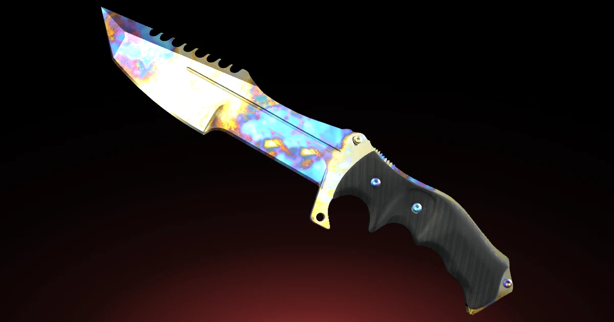 Huntsman Knife | Case Hardened skin in CS2