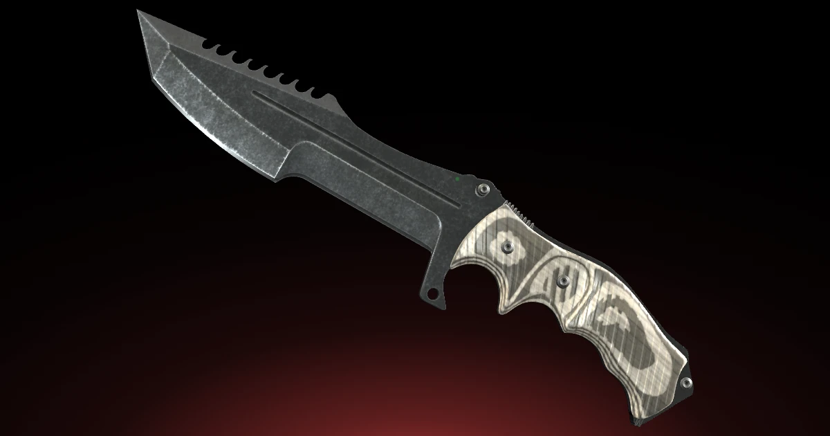 Huntsman Knife | Black Laminate skin in CS2