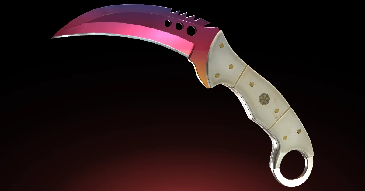 Talon Knife | Fade skin in CS2
