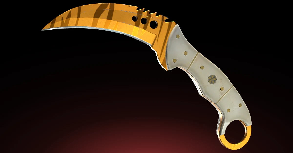 Talon Knife | Tiger Tooth skin in CS2
