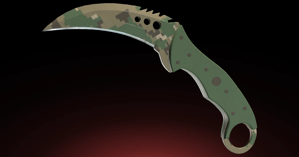 Talon Knife | Forest DDPAT skin in CS2