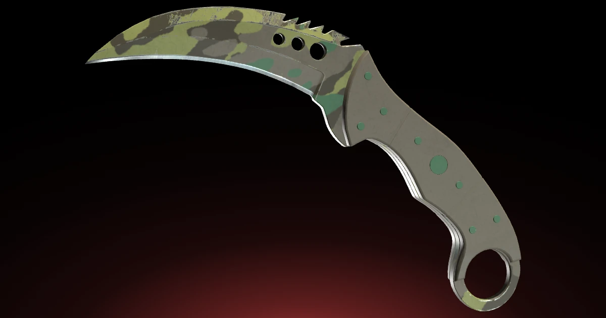 Talon Knife | Boreal Forest skin in CS2