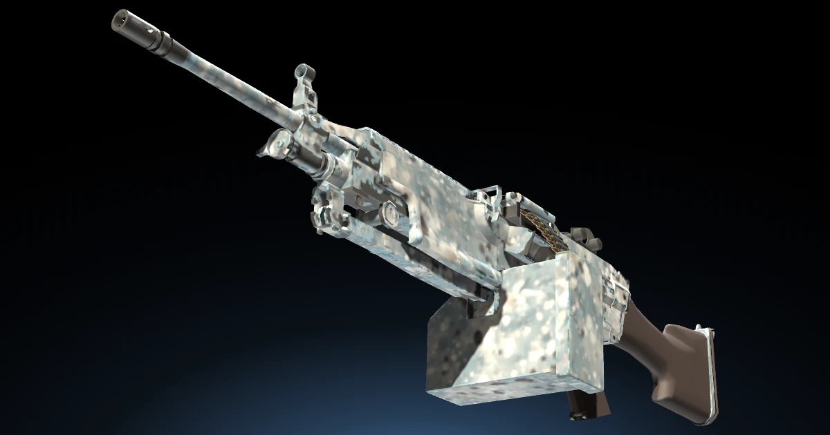 M249 | Blizzard Marbleized skin in CS2