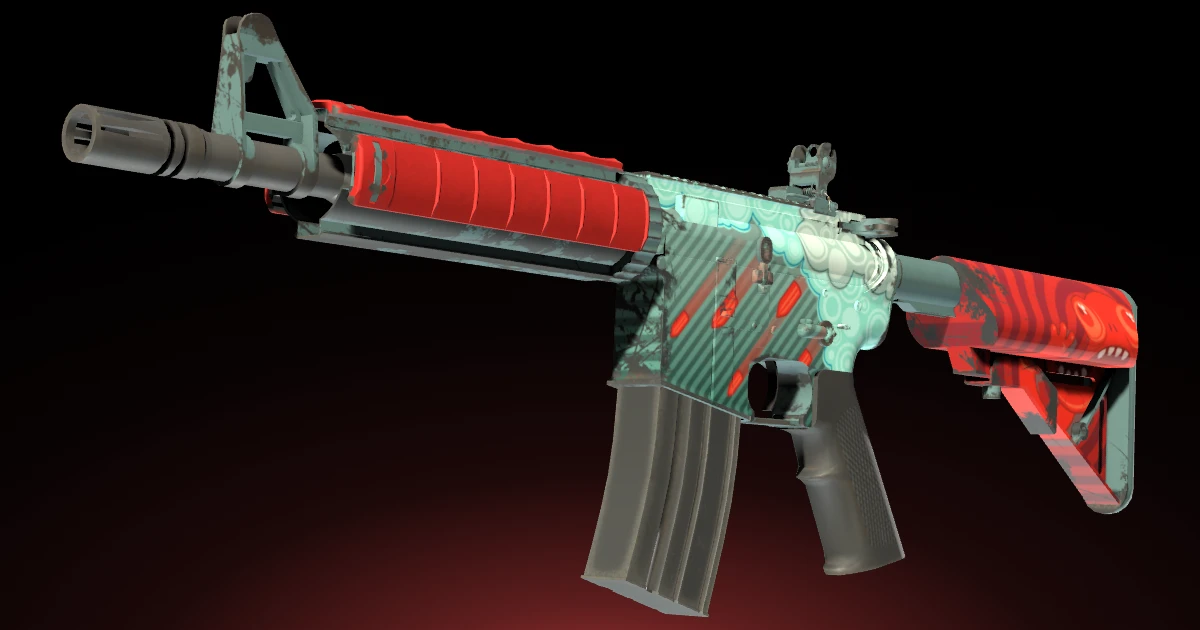 M4A4 | Bullet Rain skin in CS2