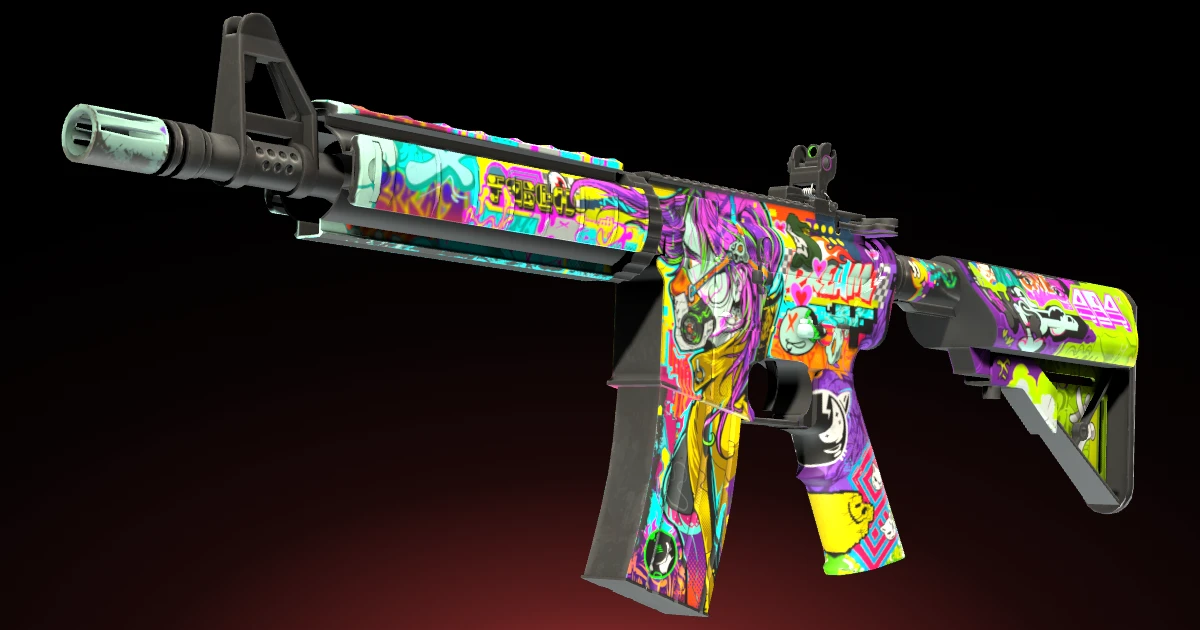 M4A4 | In Living Color skin in CS2