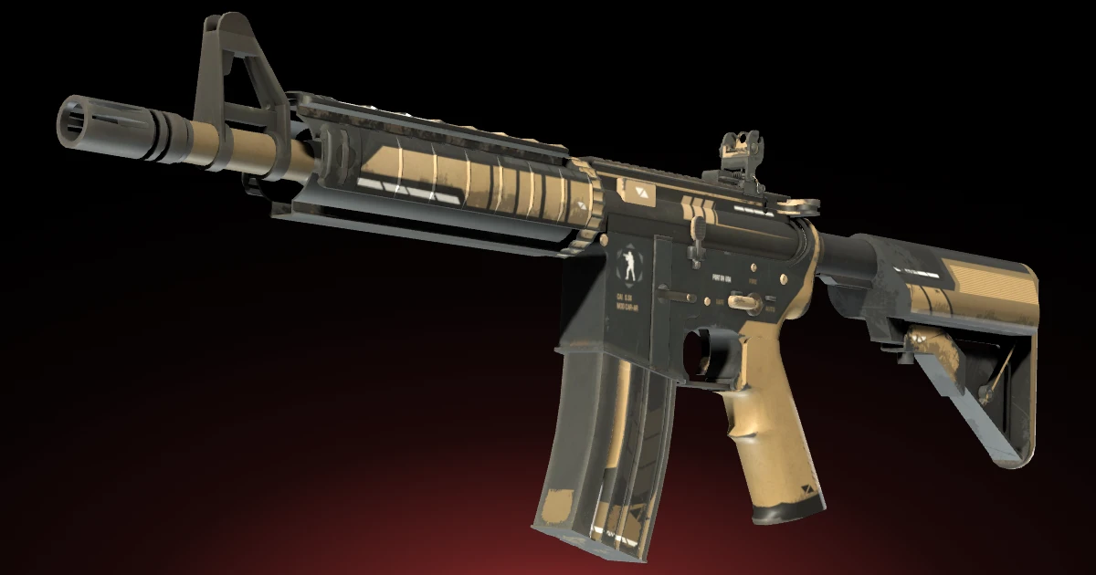 M4A4 | Desert-Strike skin in CS2