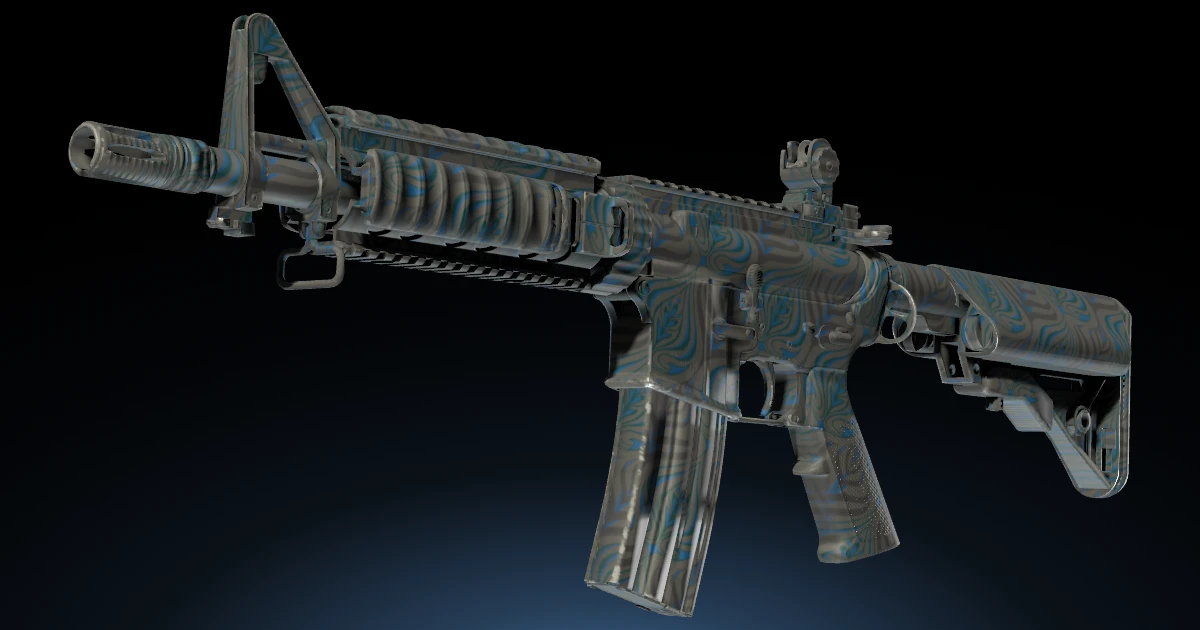 M4A4 | Dark Blossom skin in CS2