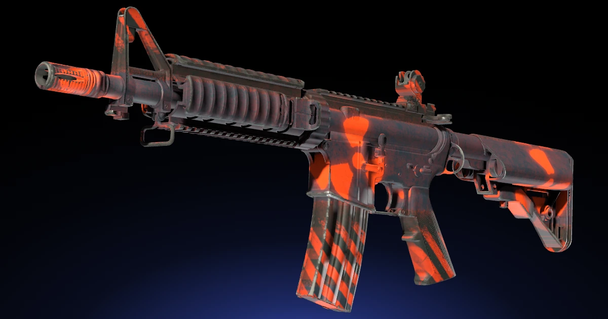 M4A4 | Radiation Hazard skin in CS2