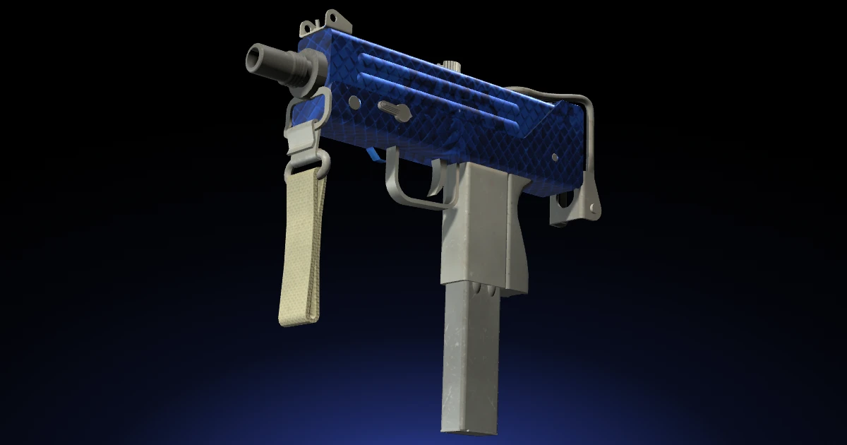 MAC-10 | Lapis Gator skin in CS2
