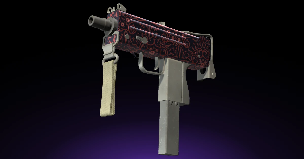MAC-10 | Red Filigree skin in CS2