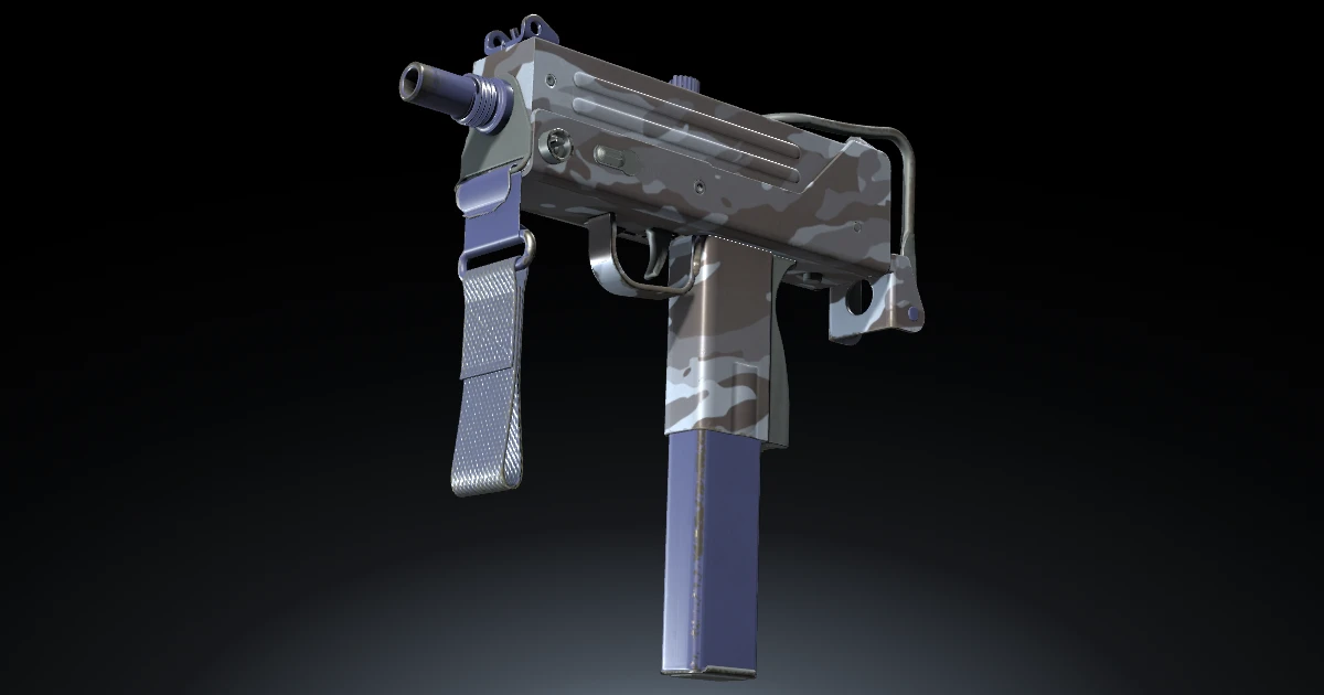 MAC-10 | Storm Camo skin in CS2