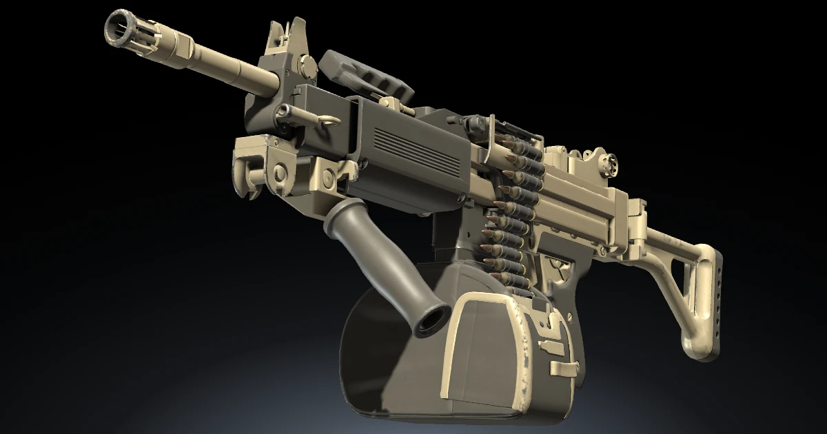 Negev | Raw Ceramic skin in CS2