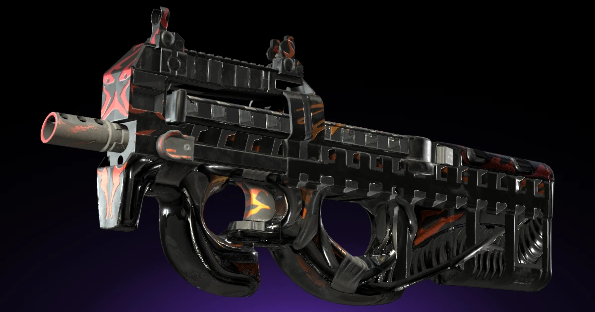 P90 | Vent Rush skin in CS2