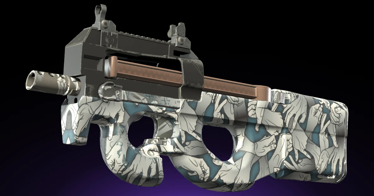 P90 | Death Grip skin in CS2
