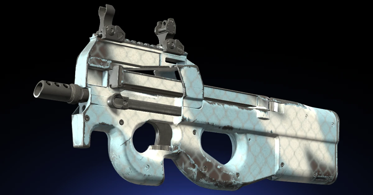 P90 | Glacier Mesh skin in CS2