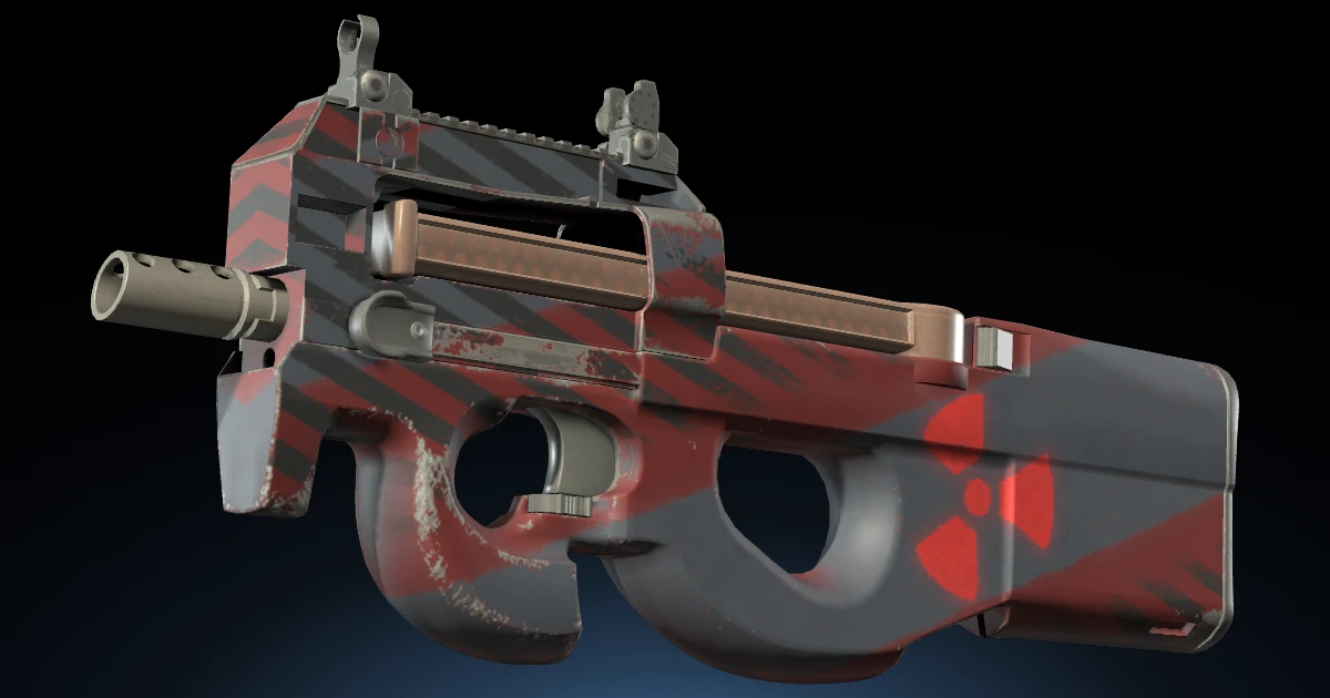 P90 | Fallout Warning skin in CS2