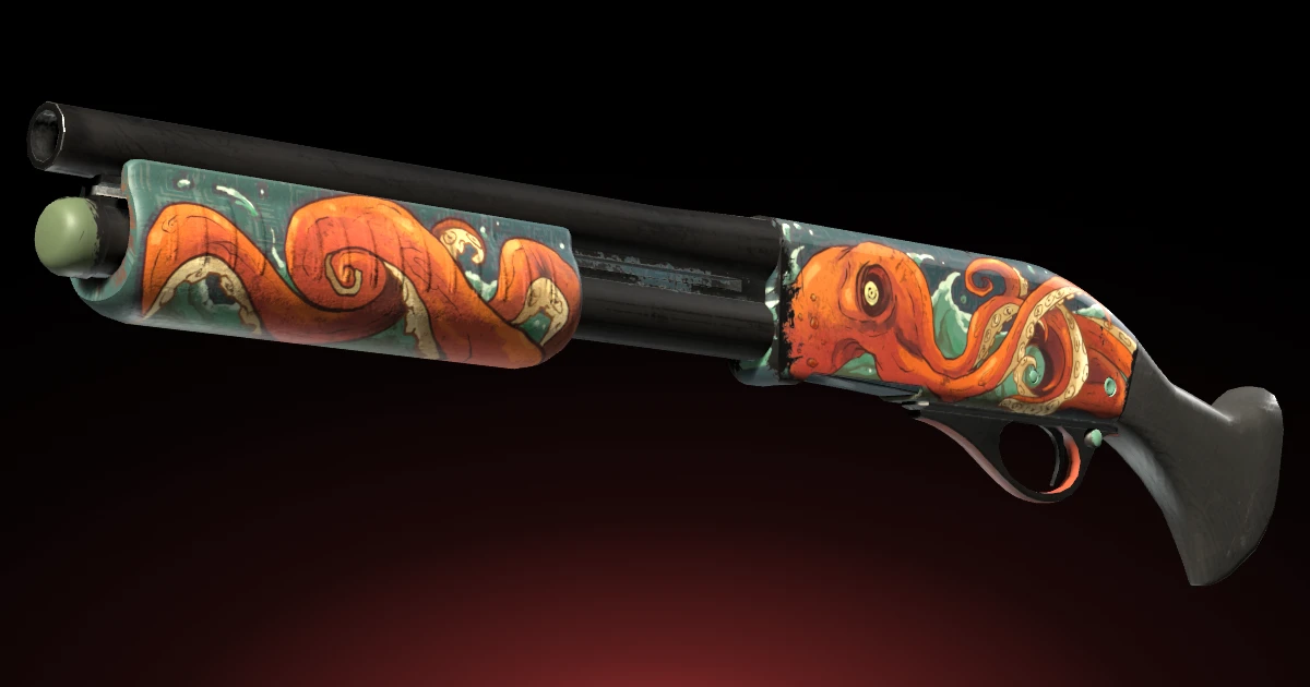 Sawed-Off | The Kraken skin in CS2