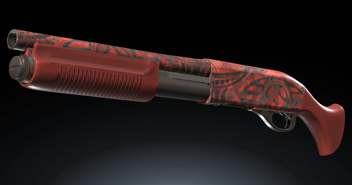 Sawed-Off | Crimson Batik skin in CS2
