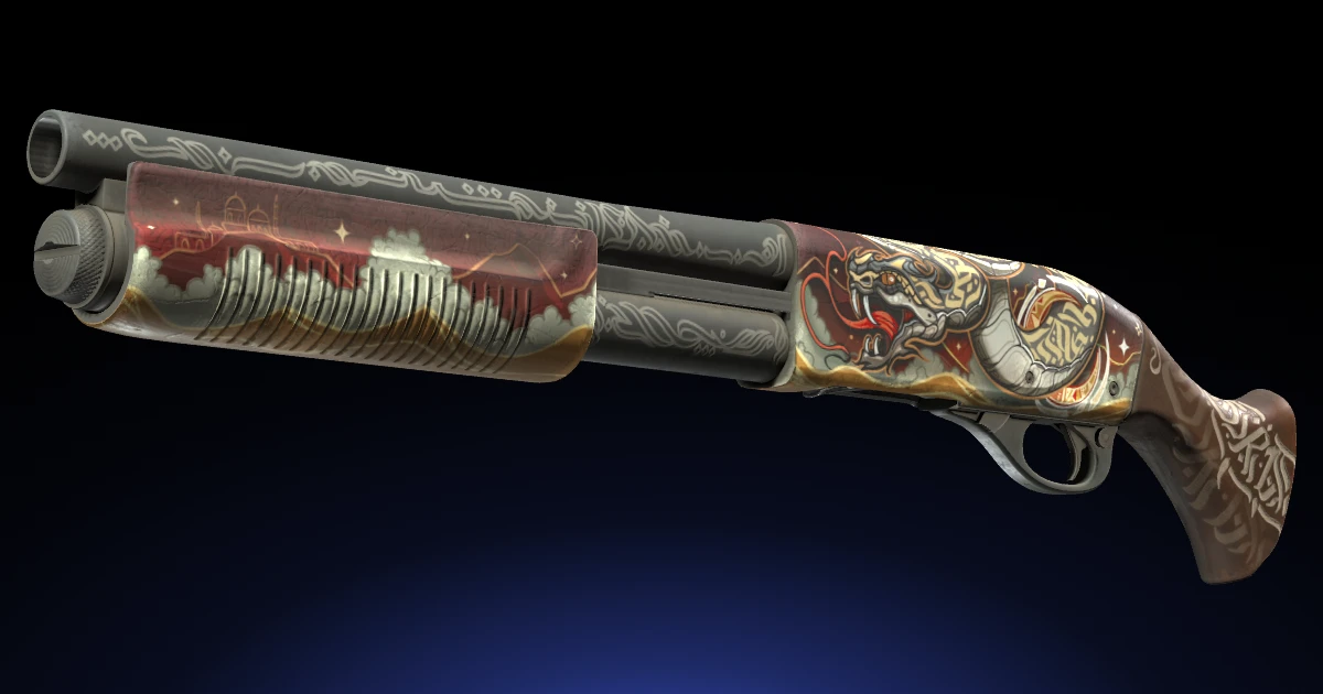 Sawed-Off | Lunar Wyrm skin in CS2