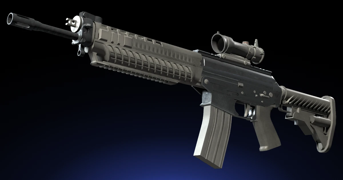 SG 553 | Damascus Steel skin in CS2