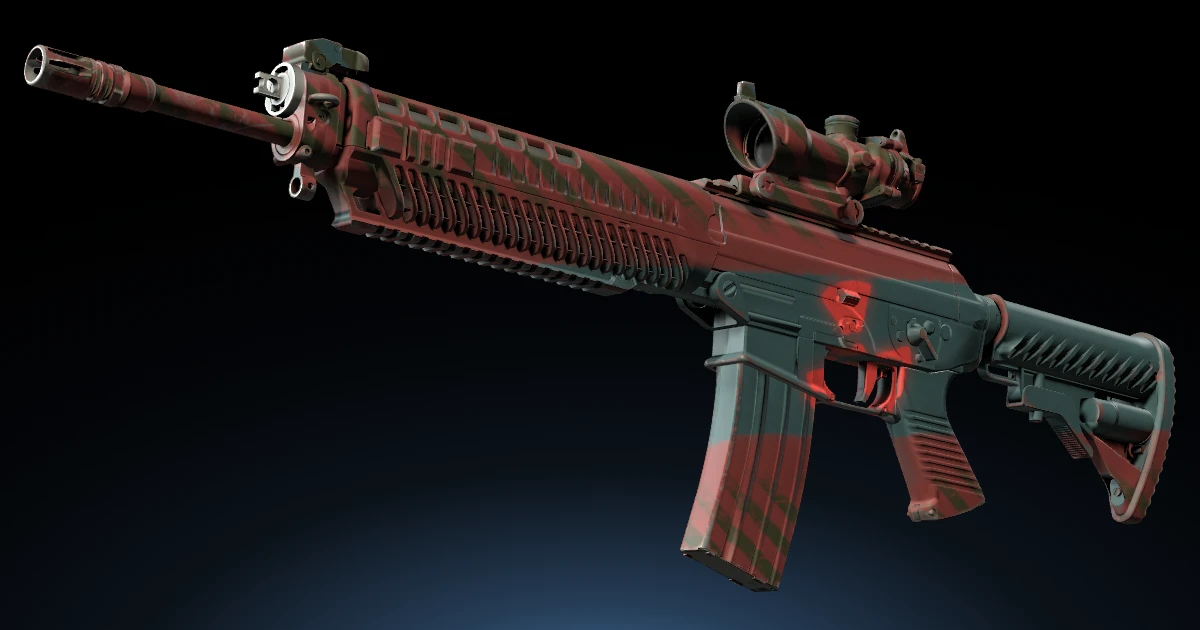 SG 553 | Fallout Warning skin in CS2