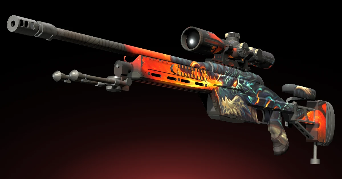SSG 08 | Dragonfire skin in CS2