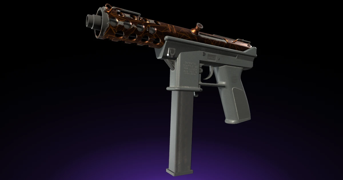 Tec-9 | Red Quartz skin in CS2