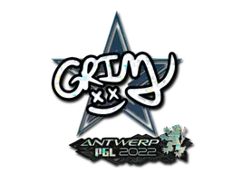 Grim (Glitter) | Antwerp 2022 sticker