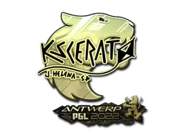 KSCERATO (Gold) | Antwerp 2022 sticker