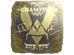 FlameZ (Gold, Champion) | Austin 2025 sticker