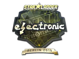 electronic (Gold) | Berlin 2019 sticker