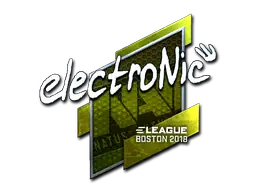 electronic (Foil) | Boston 2018 sticker