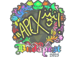 apEX (Holo) | Budapest 2025 sticker