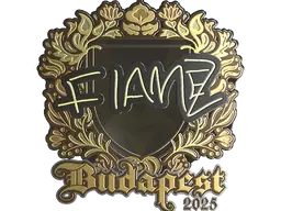 FlameZ (Gold) | Budapest 2025 sticker