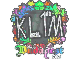 kl1m (Holo) | Budapest 2025 sticker