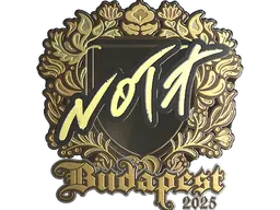 nota (Gold) | Budapest 2025 sticker