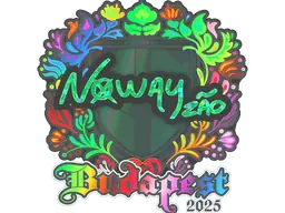 noway (Holo) | Budapest 2025 sticker