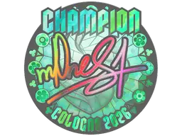 m0NESY (Holo, Champion) | Cologne 2026 sticker