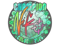 NiKo (Holo, Champion) | Cologne 2026 sticker