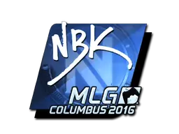 NBK- (Foil) | MLG Columbus 2016 sticker
