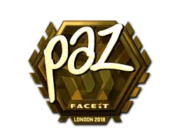 paz (Gold) | London 2018 sticker