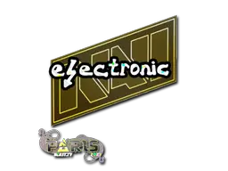 electronic (Glitter) | Paris 2023 sticker