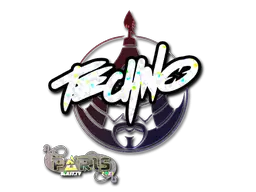 Techno4K (Glitter) | Paris 2023 sticker