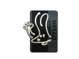 Hello FAMAS (Gold) sticker