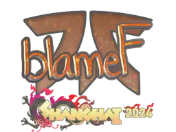 blameF (Glitter) | Shanghai 2024 sticker