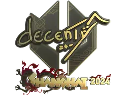 decenty (Gold) | Shanghai 2024 sticker
